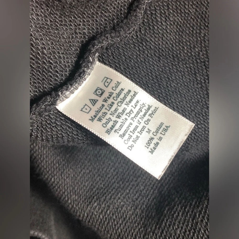 NWOT Black Heavyweight Crewneck with “F” Letter High Quality 100% Cotton